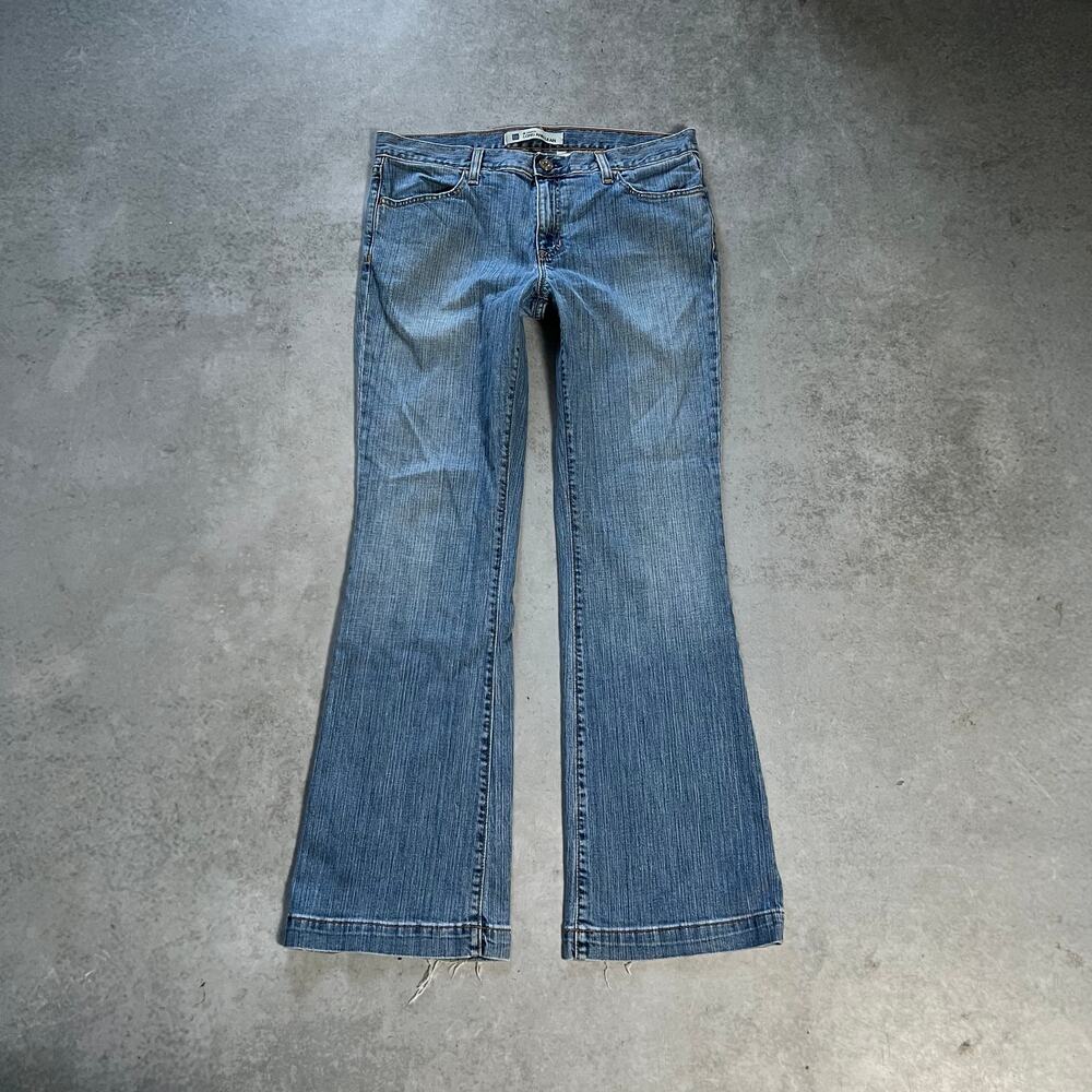 GAP Long and Lean Flared Women's Size 12 Vintage Mid Rise Jeans Stretch Bootcut